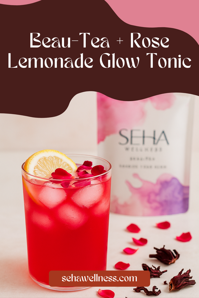 Beau-Tea + Pomegranate Glow Cooler – Ayurvedic Radiance in a Glass